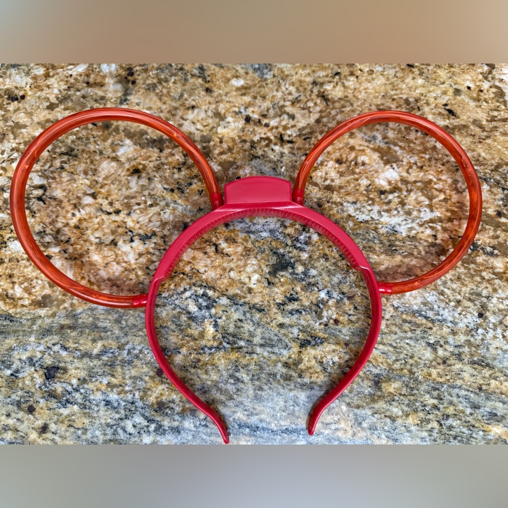 Disney Red Light Up Mickey Mouse Ears headband